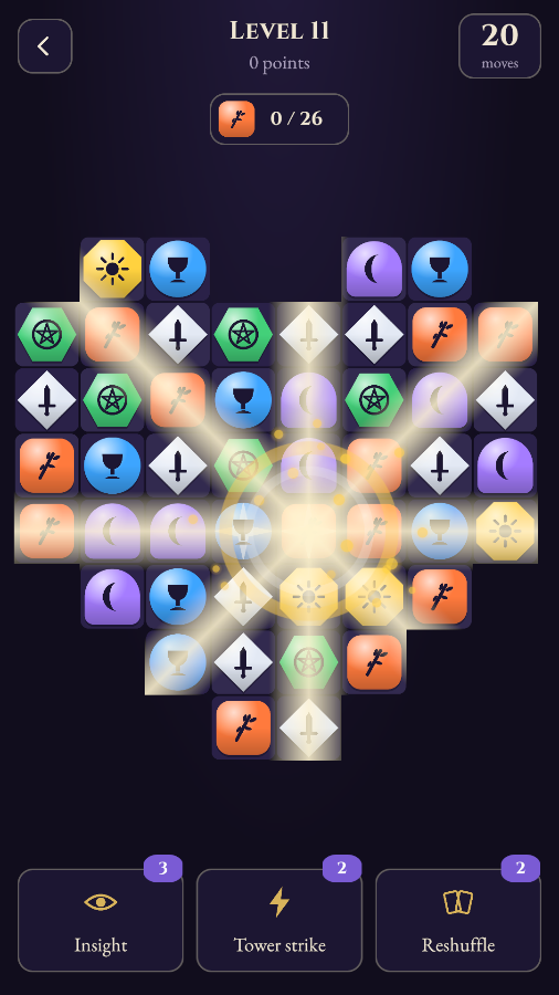 A Star + Star combo on the Heart board