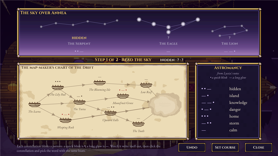 The star chart puzzle