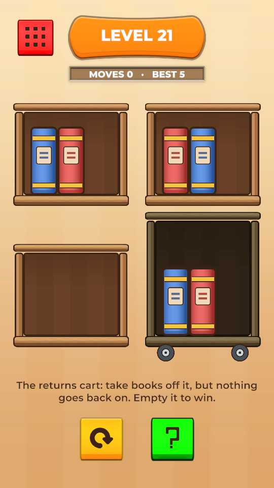 Level 21: the returns cart only gives